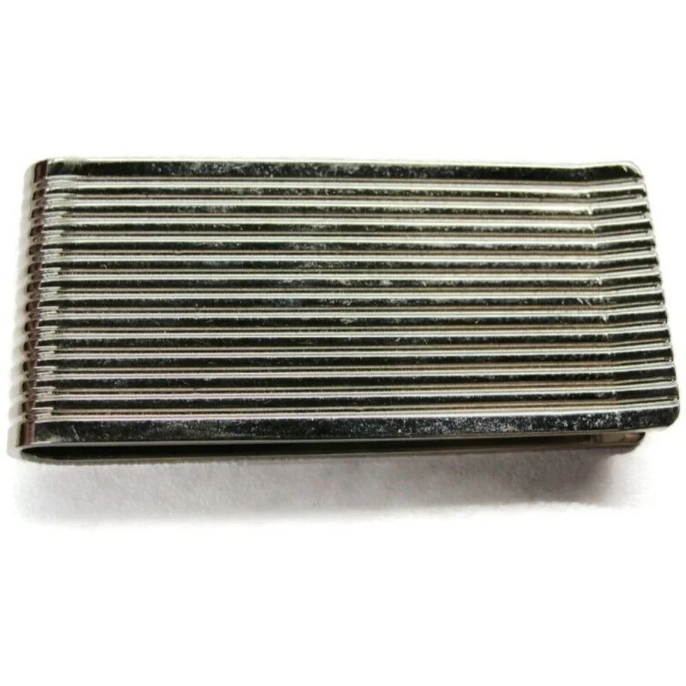 Silver Tone Tequila Money Clip Stainless Wallet Credit Card Cash ID Holder
